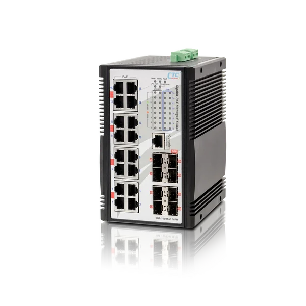 IGS-1608SM-16PH- Промышленный управляемый гигабитный коммутатор PoE